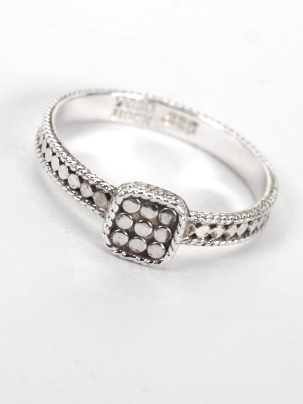Anna Beck Sterling Silver Classic Dots Ring Size 8.5